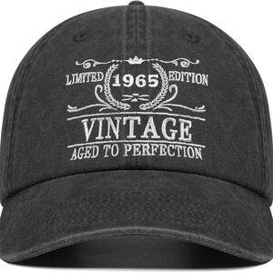 Vintage 1965 Baseball Cap Aged To Perfection Cotton‎ Adjustable Hat New